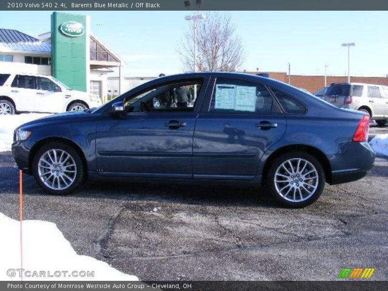 Barents Blue Metallic / Off Black 2010 Volvo S40 2.4i