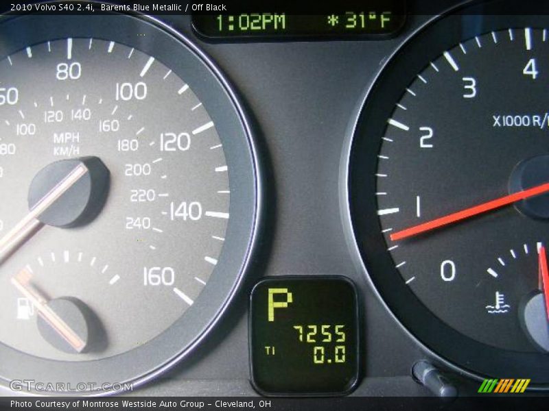 Barents Blue Metallic / Off Black 2010 Volvo S40 2.4i