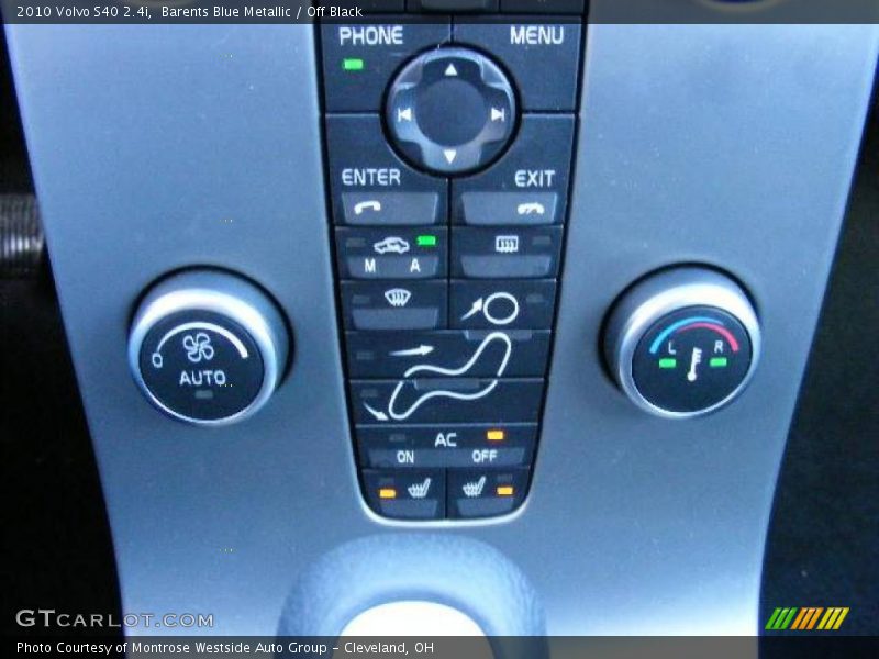 Barents Blue Metallic / Off Black 2010 Volvo S40 2.4i