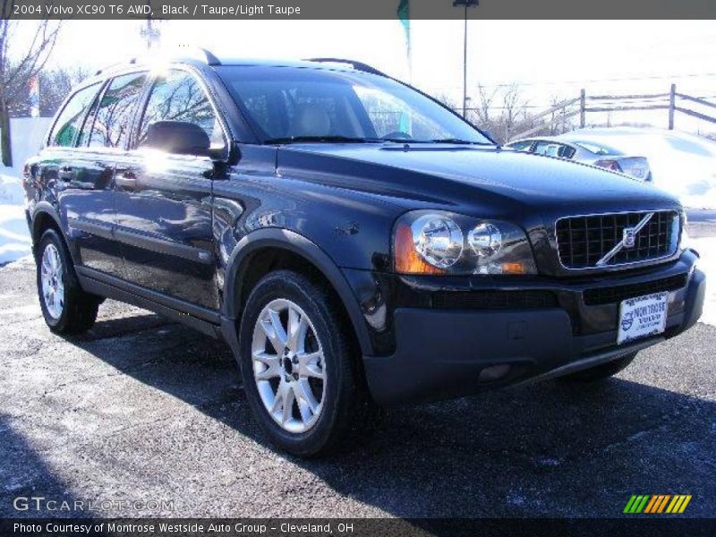 Black / Taupe/Light Taupe 2004 Volvo XC90 T6 AWD
