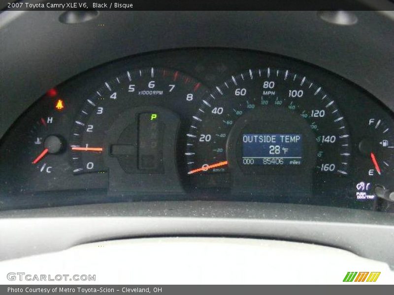 Black / Bisque 2007 Toyota Camry XLE V6