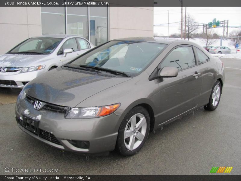 Galaxy Gray Metallic / Gray 2008 Honda Civic EX-L Coupe