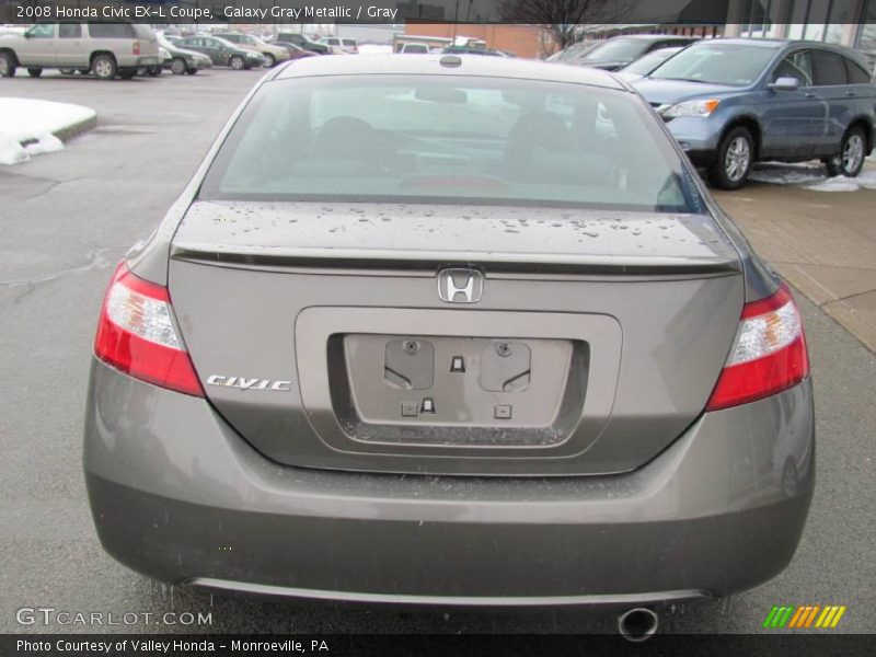 Galaxy Gray Metallic / Gray 2008 Honda Civic EX-L Coupe