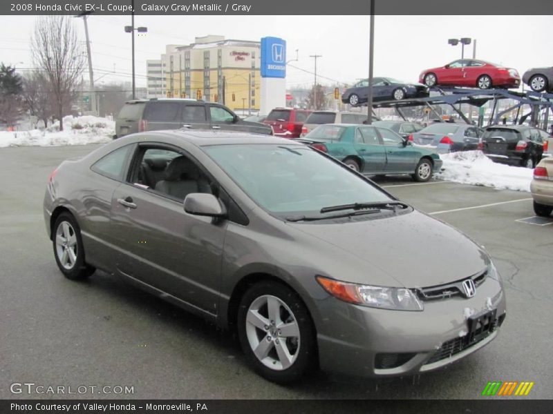 Galaxy Gray Metallic / Gray 2008 Honda Civic EX-L Coupe