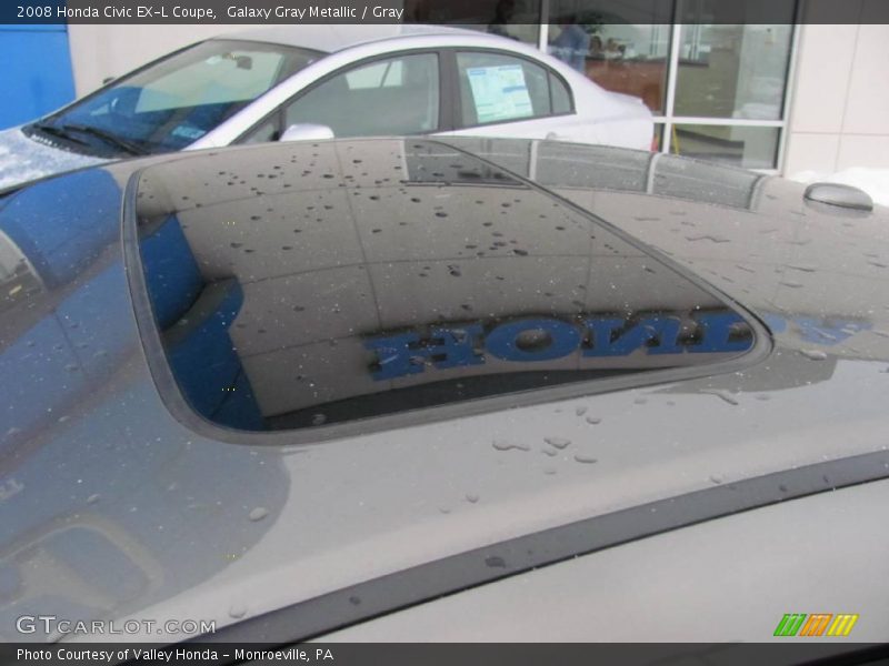 Galaxy Gray Metallic / Gray 2008 Honda Civic EX-L Coupe