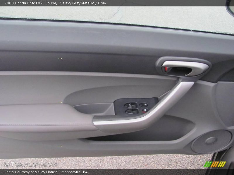 Galaxy Gray Metallic / Gray 2008 Honda Civic EX-L Coupe