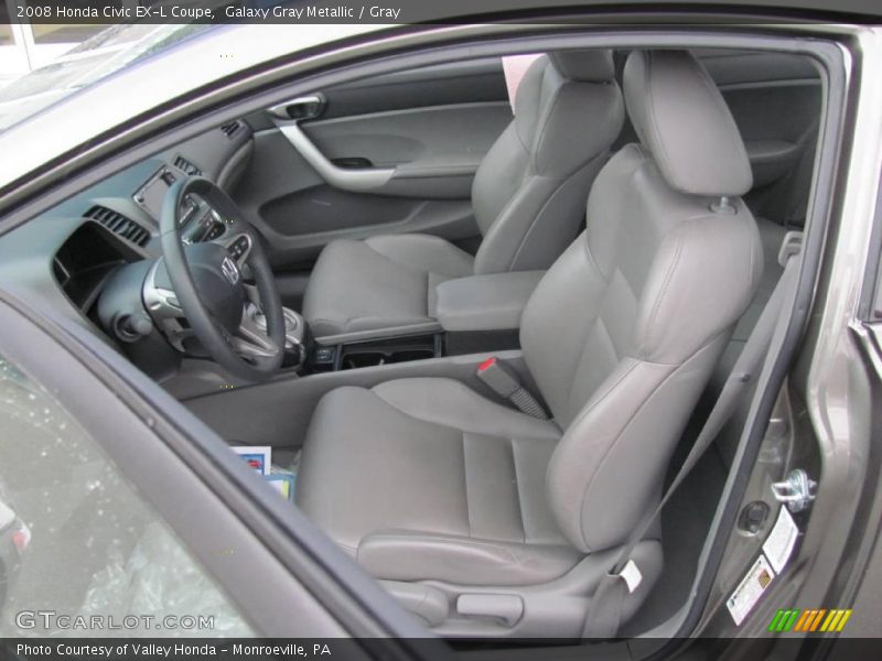 Galaxy Gray Metallic / Gray 2008 Honda Civic EX-L Coupe