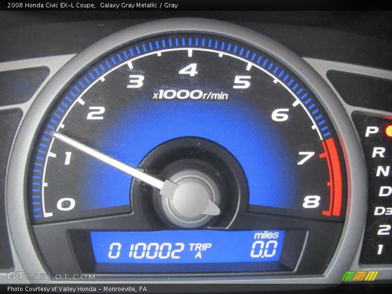 Galaxy Gray Metallic / Gray 2008 Honda Civic EX-L Coupe