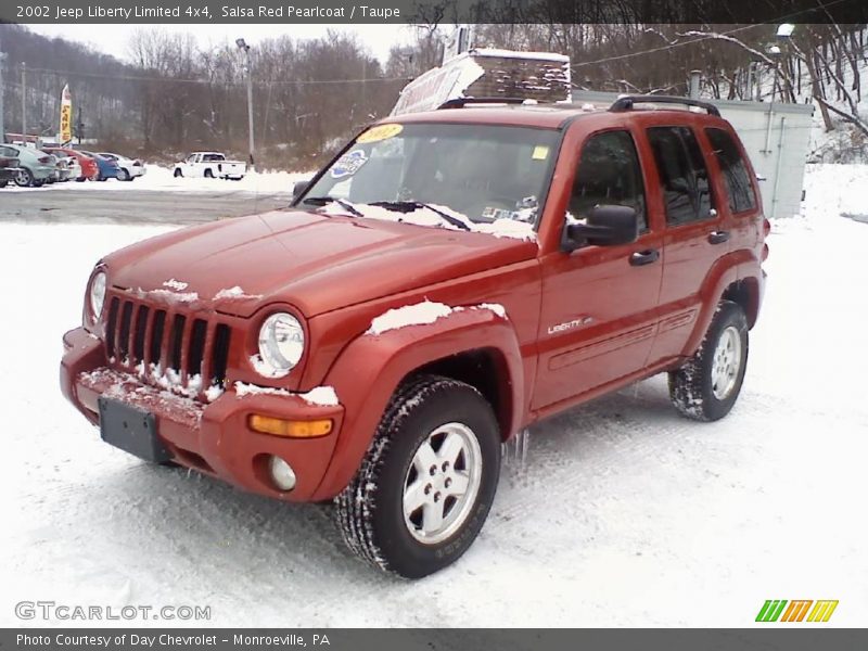 Salsa Red Pearlcoat / Taupe 2002 Jeep Liberty Limited 4x4