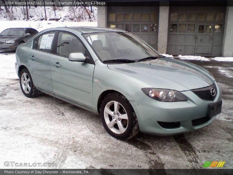 Starlight Green Mica / Beige 2004 Mazda MAZDA3 i Sedan