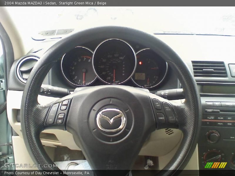 Starlight Green Mica / Beige 2004 Mazda MAZDA3 i Sedan