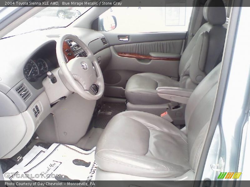 Blue Mirage Metallic / Stone Gray 2004 Toyota Sienna XLE AWD