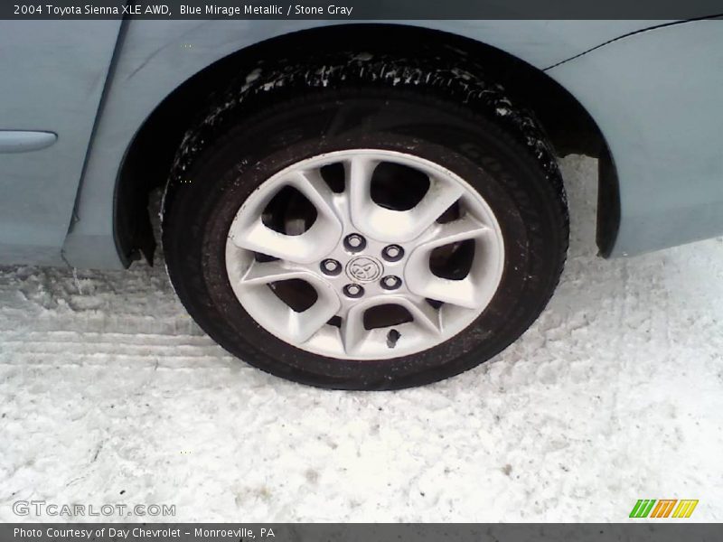 Blue Mirage Metallic / Stone Gray 2004 Toyota Sienna XLE AWD