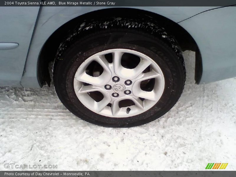 Blue Mirage Metallic / Stone Gray 2004 Toyota Sienna XLE AWD