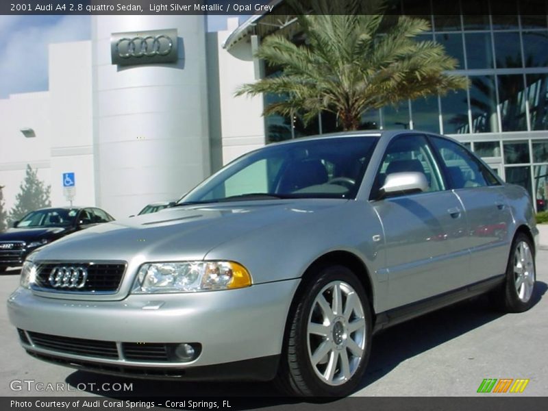 Light Silver Metallic / Opal Grey 2001 Audi A4 2.8 quattro Sedan