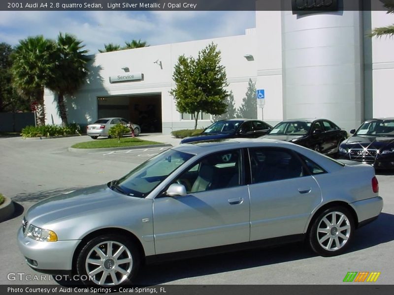 Light Silver Metallic / Opal Grey 2001 Audi A4 2.8 quattro Sedan