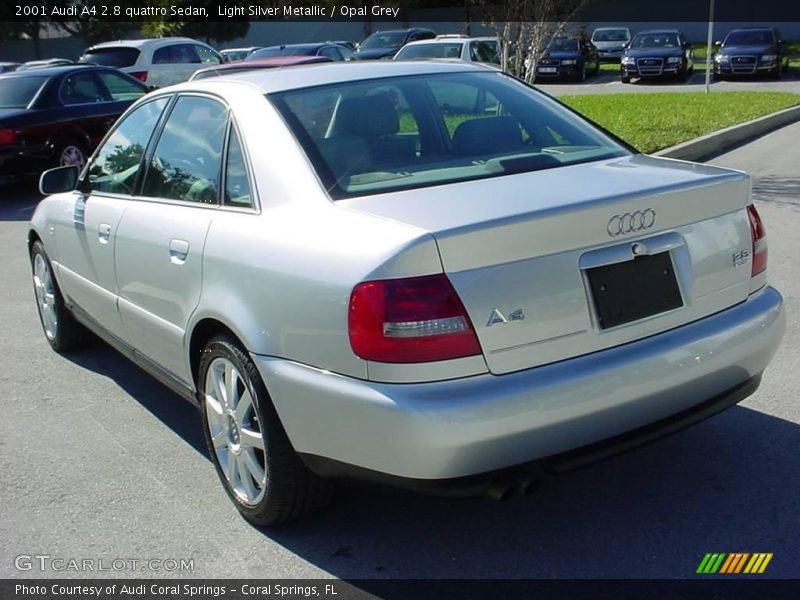 Light Silver Metallic / Opal Grey 2001 Audi A4 2.8 quattro Sedan