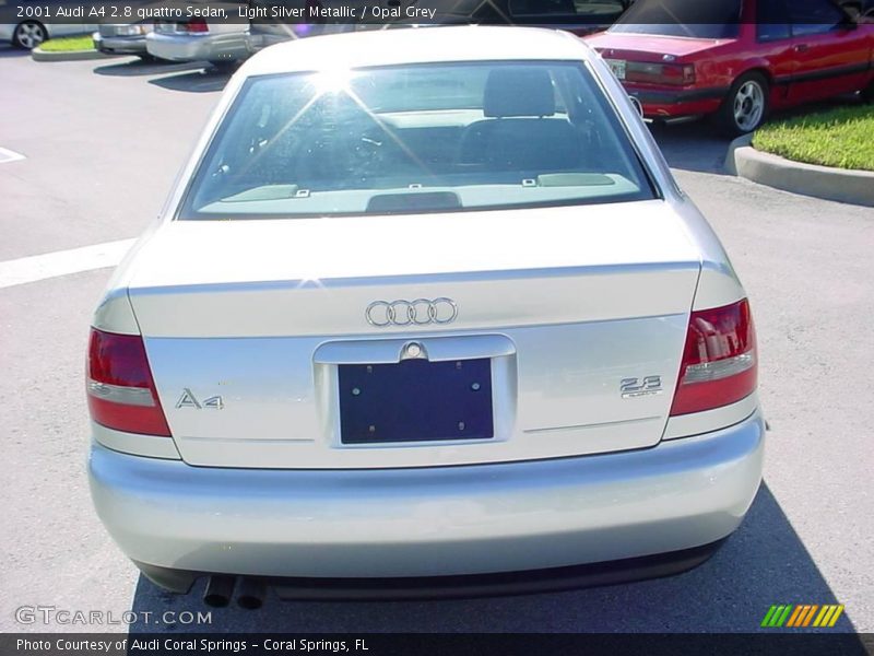 Light Silver Metallic / Opal Grey 2001 Audi A4 2.8 quattro Sedan
