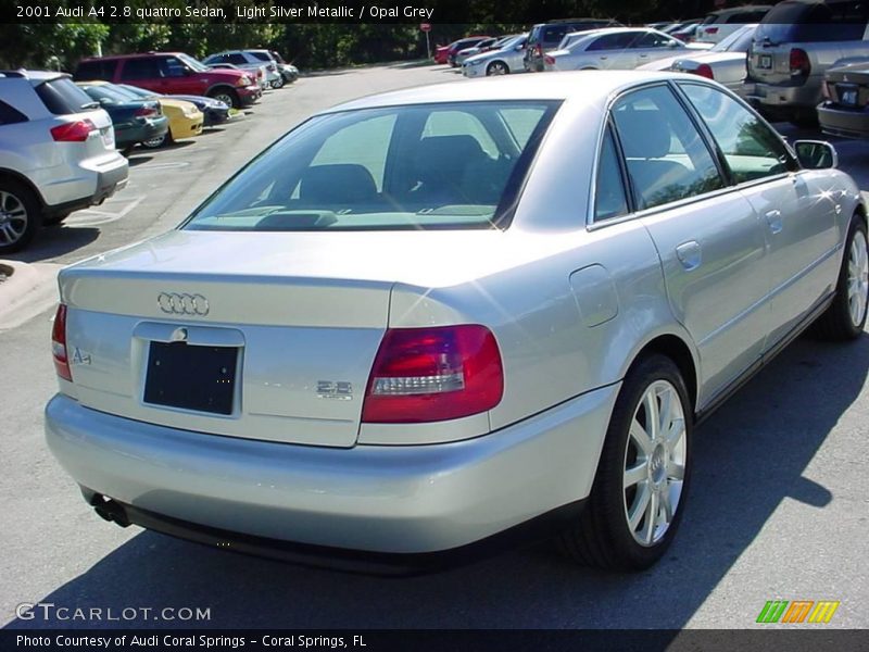 Light Silver Metallic / Opal Grey 2001 Audi A4 2.8 quattro Sedan