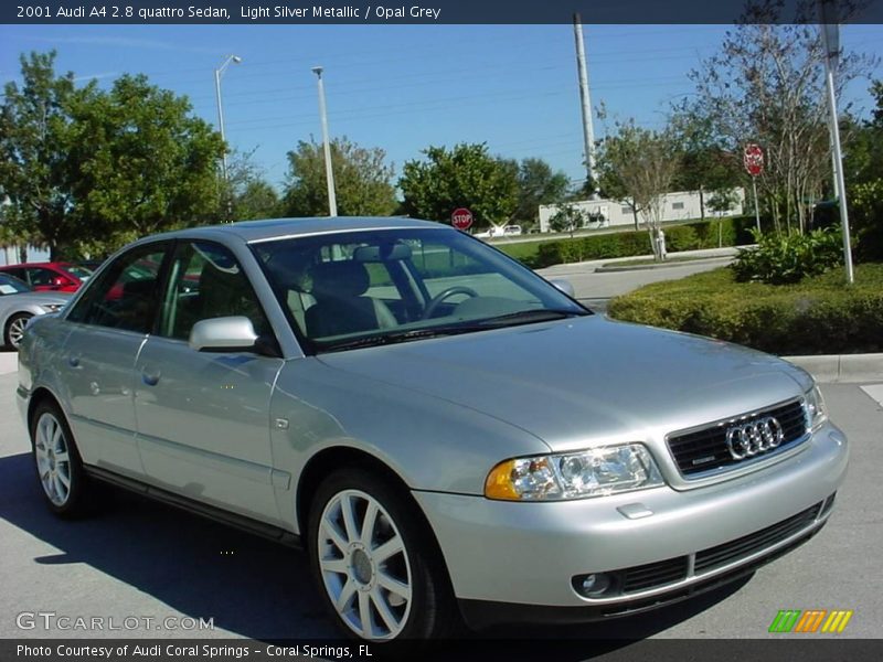 Light Silver Metallic / Opal Grey 2001 Audi A4 2.8 quattro Sedan