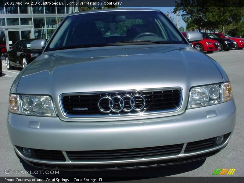 Light Silver Metallic / Opal Grey 2001 Audi A4 2.8 quattro Sedan