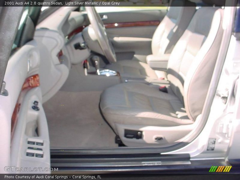 Light Silver Metallic / Opal Grey 2001 Audi A4 2.8 quattro Sedan