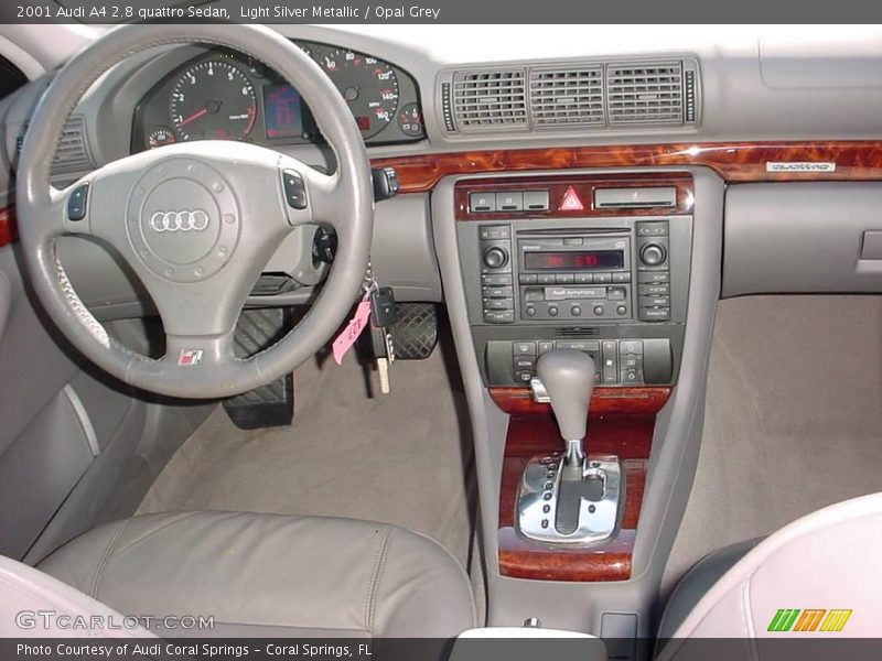 Light Silver Metallic / Opal Grey 2001 Audi A4 2.8 quattro Sedan