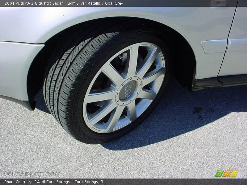 Light Silver Metallic / Opal Grey 2001 Audi A4 2.8 quattro Sedan