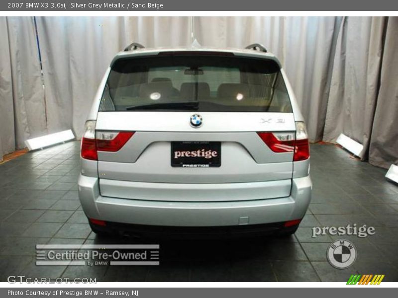 Silver Grey Metallic / Sand Beige 2007 BMW X3 3.0si
