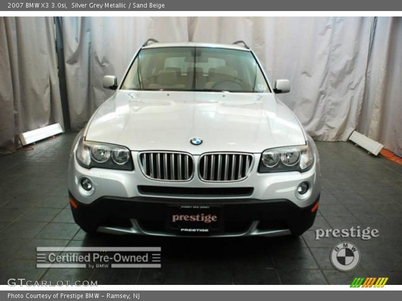 Silver Grey Metallic / Sand Beige 2007 BMW X3 3.0si