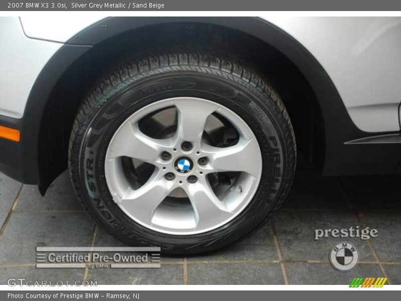 Silver Grey Metallic / Sand Beige 2007 BMW X3 3.0si