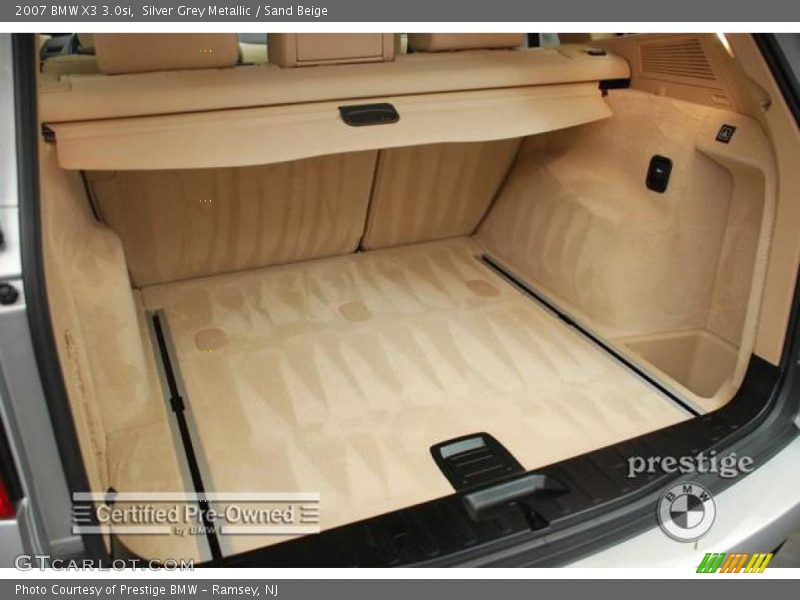 Silver Grey Metallic / Sand Beige 2007 BMW X3 3.0si