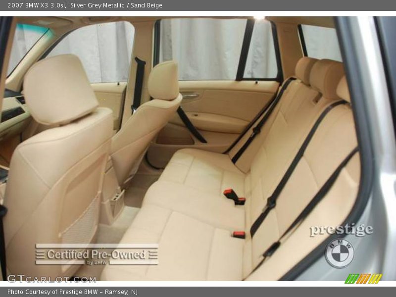 Silver Grey Metallic / Sand Beige 2007 BMW X3 3.0si