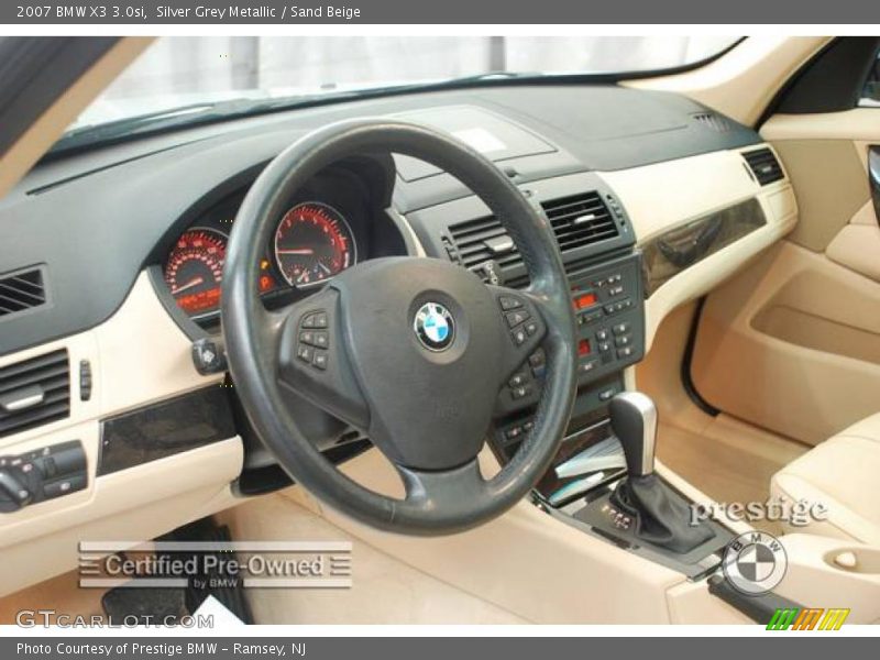 Silver Grey Metallic / Sand Beige 2007 BMW X3 3.0si