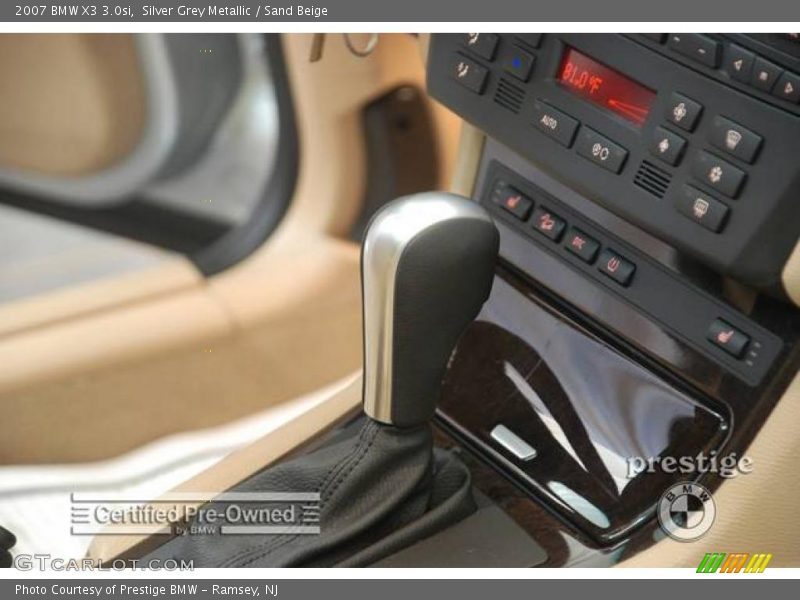 Silver Grey Metallic / Sand Beige 2007 BMW X3 3.0si