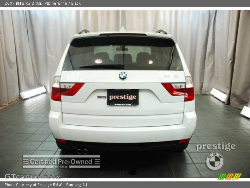 Alpine White / Black 2007 BMW X3 3.0si