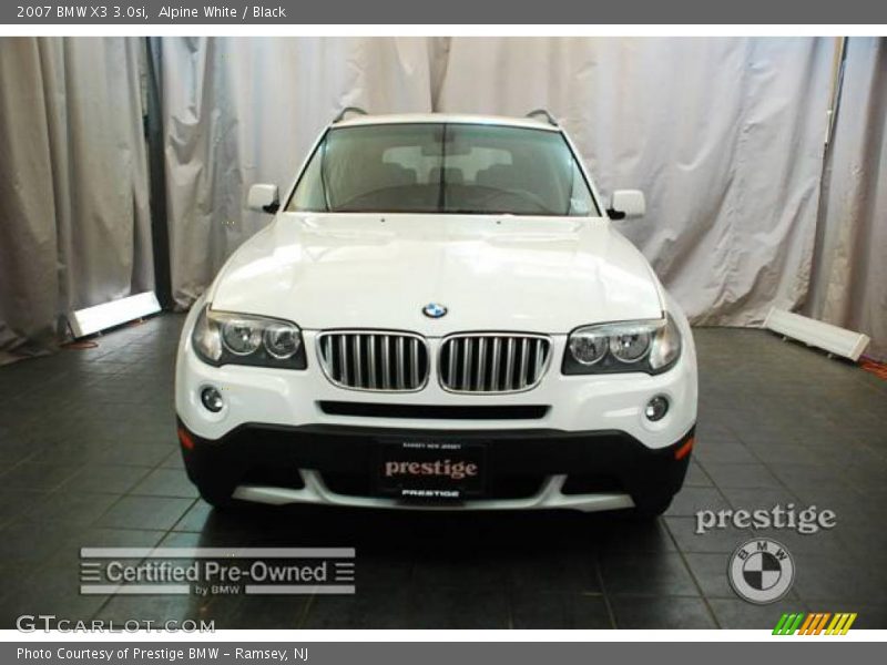 Alpine White / Black 2007 BMW X3 3.0si