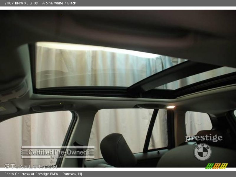 Alpine White / Black 2007 BMW X3 3.0si