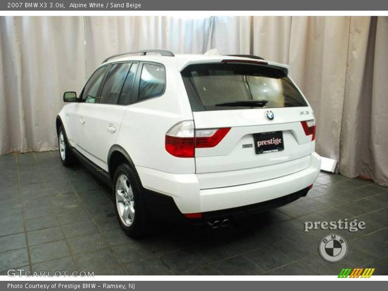 Alpine White / Sand Beige 2007 BMW X3 3.0si