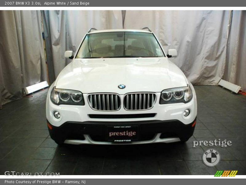 Alpine White / Sand Beige 2007 BMW X3 3.0si