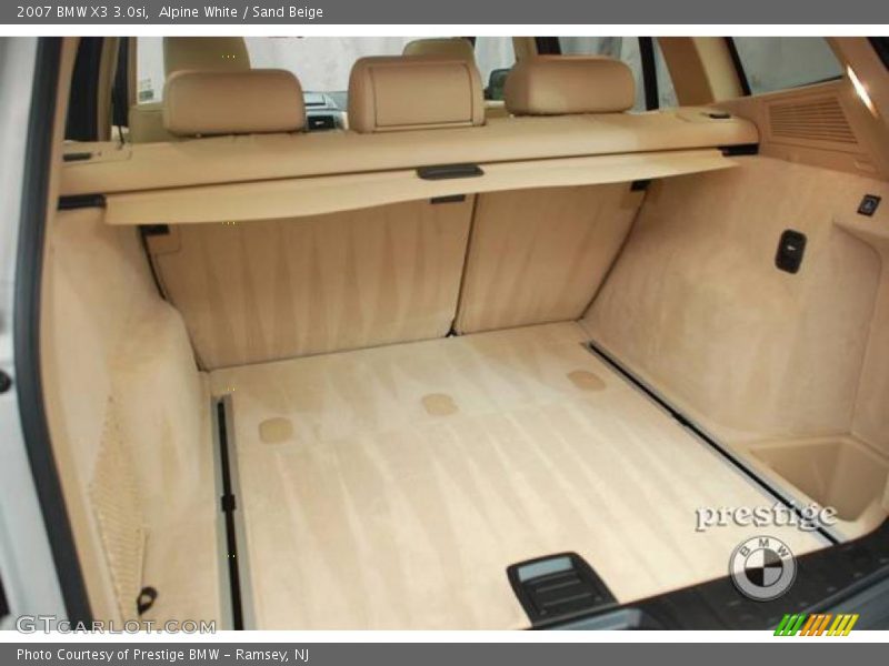 Alpine White / Sand Beige 2007 BMW X3 3.0si