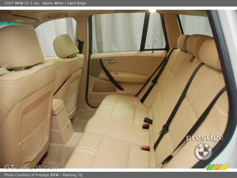 Alpine White / Sand Beige 2007 BMW X3 3.0si