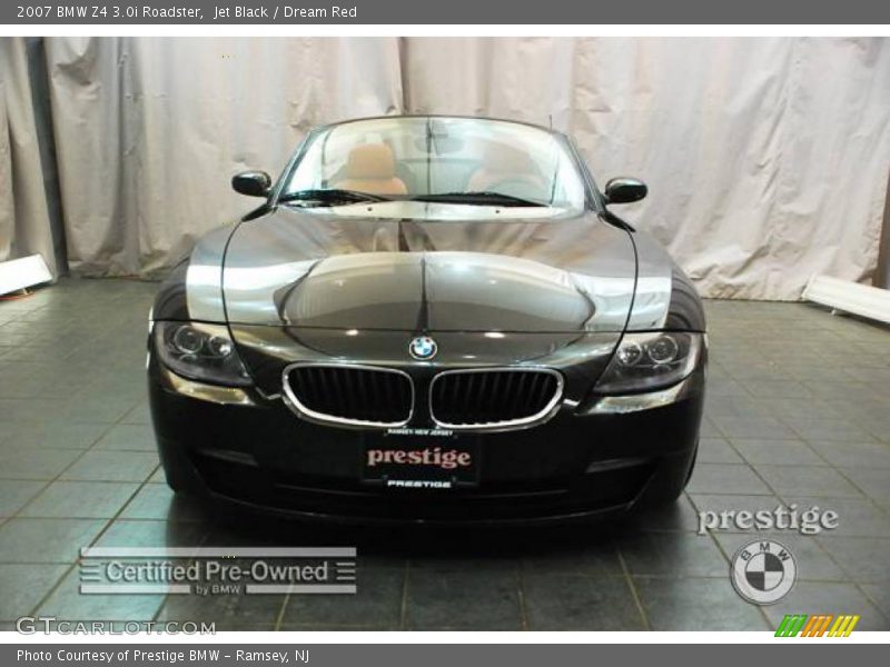 Jet Black / Dream Red 2007 BMW Z4 3.0i Roadster