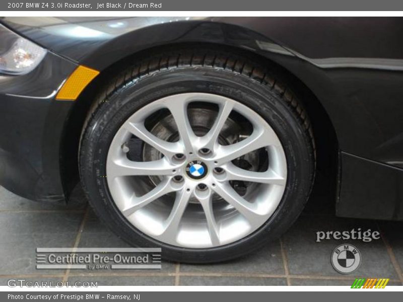 Jet Black / Dream Red 2007 BMW Z4 3.0i Roadster