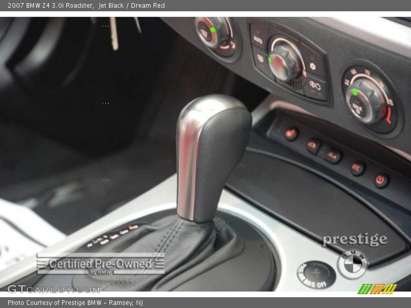 Jet Black / Dream Red 2007 BMW Z4 3.0i Roadster