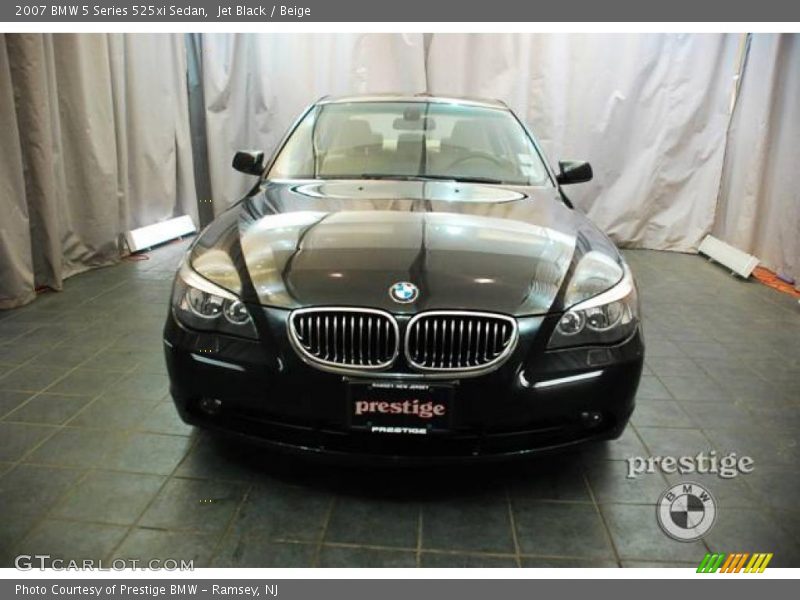Jet Black / Beige 2007 BMW 5 Series 525xi Sedan