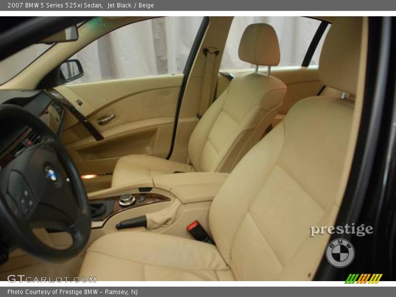 Jet Black / Beige 2007 BMW 5 Series 525xi Sedan