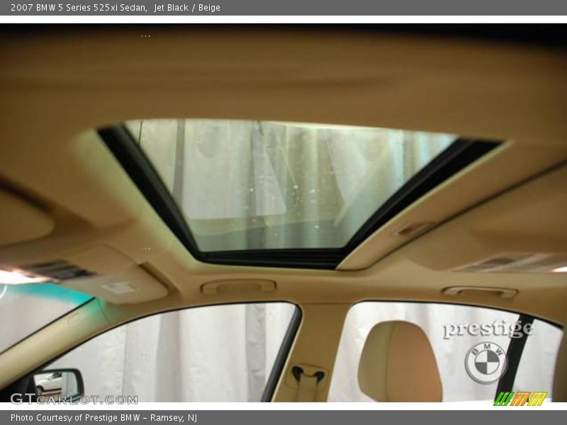 Jet Black / Beige 2007 BMW 5 Series 525xi Sedan