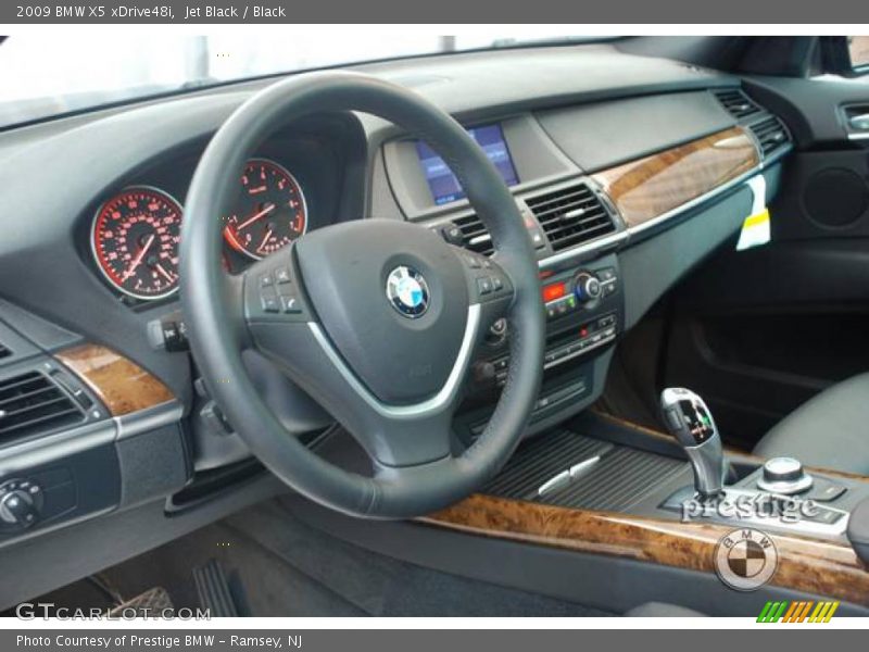 Jet Black / Black 2009 BMW X5 xDrive48i
