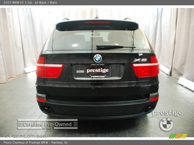 Jet Black / Black 2007 BMW X5 3.0si
